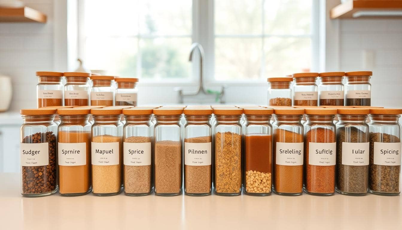how to arrange spice jars for faster meal prep